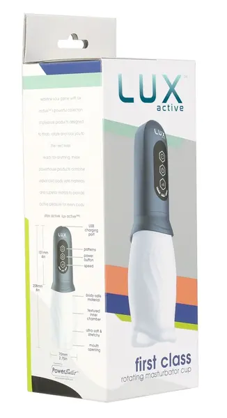 LUX Active First Class Rotating Intimate Machine USB, 4 Modes, 20.8 cm