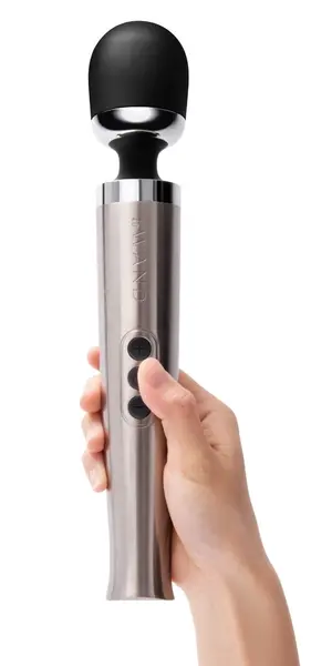 Le Wand Die Cast Rechargeable Silver Massage Wand - Compact & Powerful