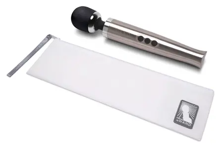 Le Wand Die Cast Rechargeable Silver Massage Wand - Compact & Powerful