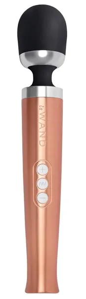 Le Wand Die Cast Rechargeable Massage Wand Rose Gold Compact 29cm