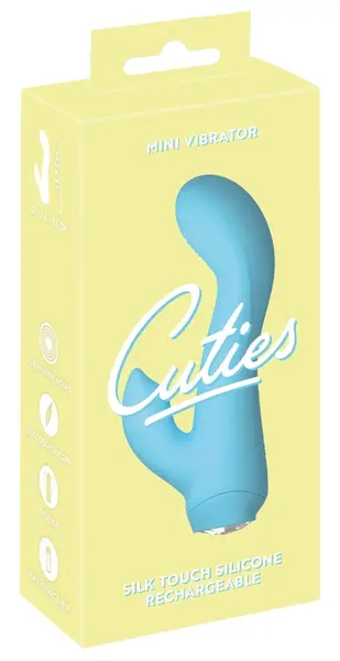 Cuties Mini Vibrator Blue 4th Gen - Compact Dual-Action Soft Touch