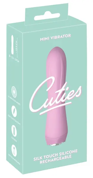 Cuties 4th Gen Mini Vibrator Rose - Compact Silicone Model, 10 Modes