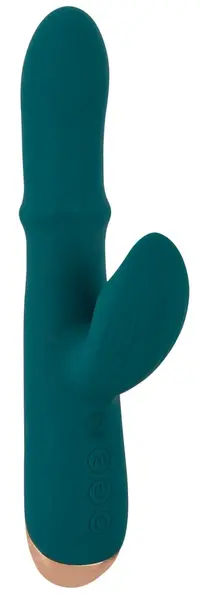 Thumping Rabbit вибратор с подвижен пръстен, силиконов, розов, 22,7 см