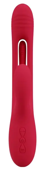 Sweet Smile Rabbit Flicking Intimate System Pink 24.2cm Silicone