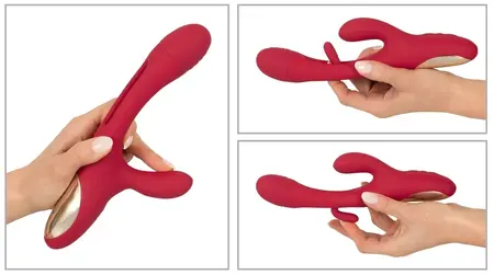 Sweet Smile Rabbit Flicking Intimate System Pink 24.2cm Silicone