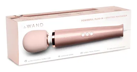 Powerful Plug-In вибратор микрофон с кабел, розово злато, 34 см