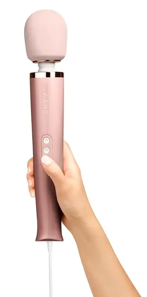 Powerful Plug-In вибратор микрофон с кабел, розово злато, 34 см