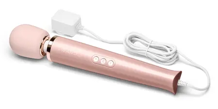 Powerful Plug-In вибратор микрофон с кабел, розово злато, 34 см