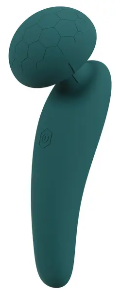 Sweet Smile Flexible Wand Compact Rechargeable Massager, 10 Modes, Black