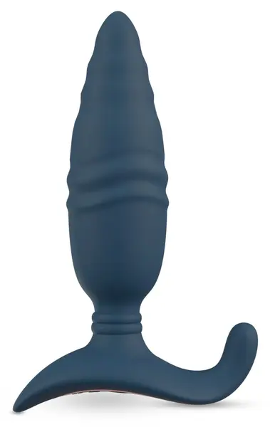 ANOS RC Thrusting Plug with Remote Control, Perineum Stimulator, Black