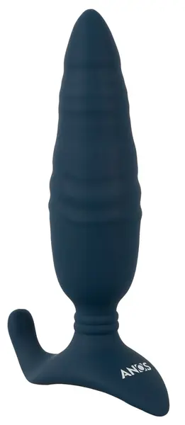 ANOS RC Thrusting Plug with Remote Control, Perineum Stimulator, Black