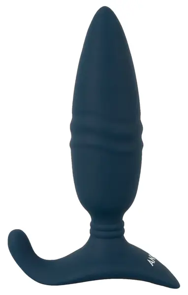 ANOS RC Thrusting Plug with Remote Control, Perineum Stimulator, Black