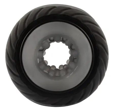 You2Toys Vibrating Squeezable Donut Intimate Machine Black 10.3cm