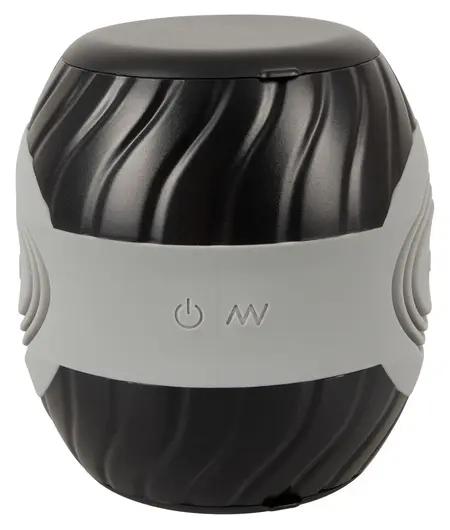 You2Toys Vibrating Squeezable Donut Intimate Machine Black 10.3cm