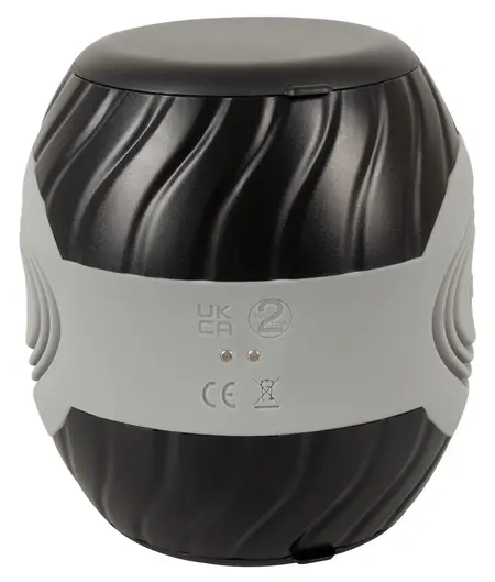 You2Toys Vibrating Squeezable Donut Intimate Machine Black 10.3cm