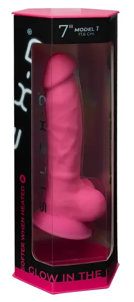 SilexD Model 7 Intimate Silicone Machine Glow-in-the-Dark Pink 17.6cm