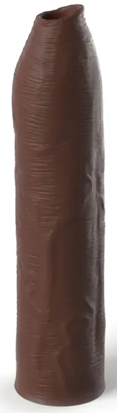 Fantasy X-Tensions Elite Uncut Silicone Intimate Sleeve Brown 17.8cm