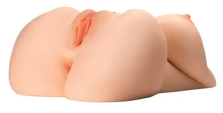 EZ Bang анатомичен мастурбатор торс, светъл, TPE, 35,6 см