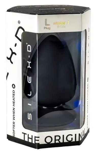 SilexD Premium Silicone Plug L - Temperature Play, 13 cm, Black