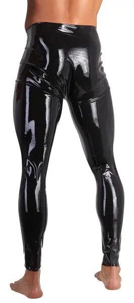LateX Men's Latex Leggings M with Shiny Finish and Special Opening