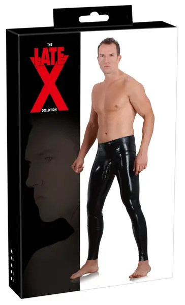 LateX Latex Leggings Sleeve 2XL - Black, 0.4mm, Anatomical Fit