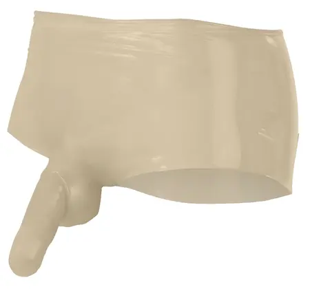 LateX Men's Transparent Latex Pants S/M - Anatomical Cut, 0.4mm