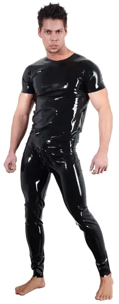 LateX Latex T-Shirt XL Black Unisex Classic Short Sleeve Design