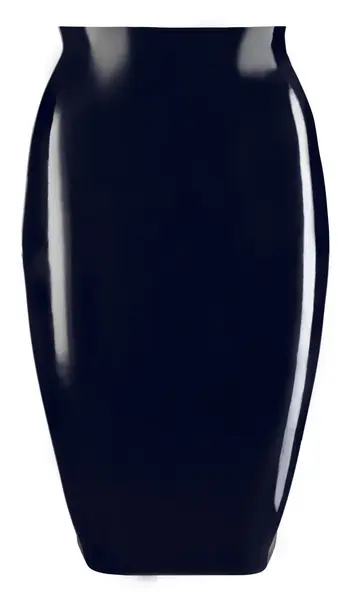 Cottelli Collection Latex Skirt L - Knee-Length, 0.35 mm, Black