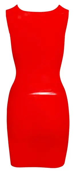 LateX Classic Red Latex Dress XL - Sleeveless, Flexible 0.4mm