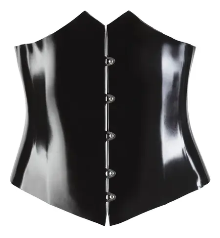 Black Level Latex Waist Cincher Black 2XL - Shaping Corset with Lacing