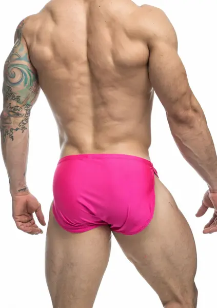Justin+Simon Running Short Chloride-Resistant Athletic Swimwear Black M