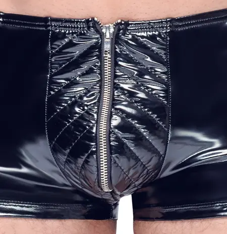 Black Level Biker-Style Vinyl Pants XL, Stretch, Glossy Finish