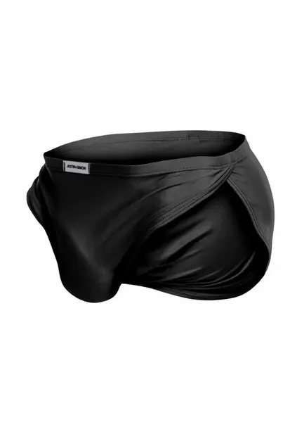 Justin+Simon Running Short Chloride-Resistant Athletic Swimwear Black M