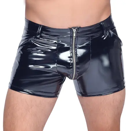 Black Level Vinyl Pants RV M - Shiny 4-Way Stretch, Black, Size M