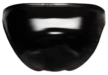 Black Level Vinyl Briefs XL - Shiny 4-Way Stretch Black Underwear