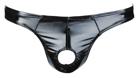 Black Level Vinyl Briefs Showmaster M - Shiny Black, Stretch Fit