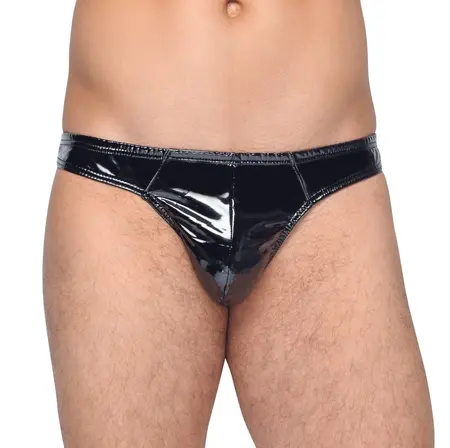 Black Level Rio Men's Briefs M Shiny Bi-Elastic Vinyl Finish