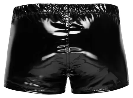 Black Level Vinyl Pants RV 2XL - Shiny Black, Front Zipper, Stretch Fit