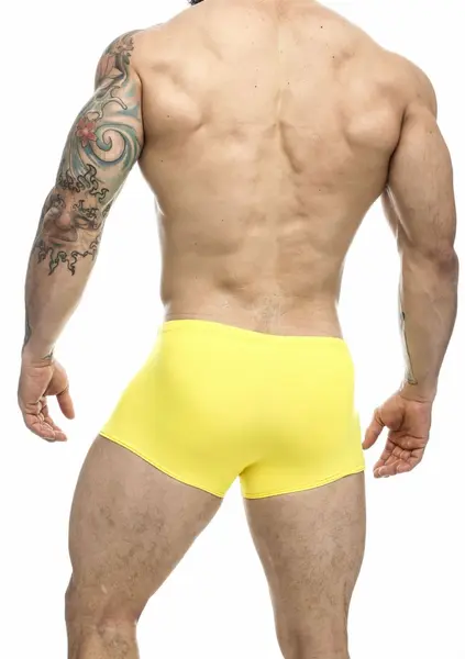 Justin+Simon Classic Boxer Chlorine-Resistant Men’s Underwear Black M