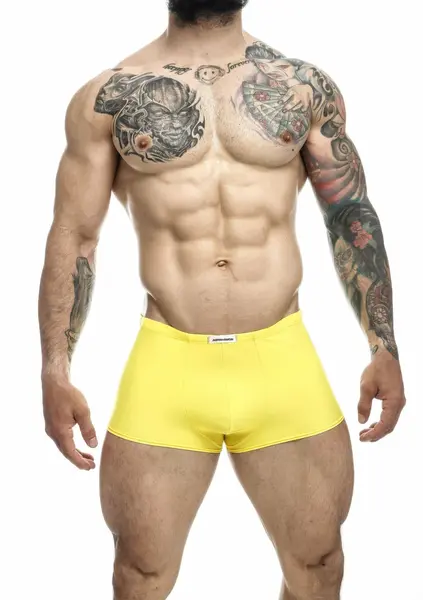 Justin+Simon Classic Boxer Chlorine-Resistant Men’s Underwear Black M