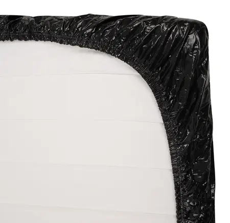 You2Toys Vinyl Fitted Sheet Black 160x200 cm Waterproof Cover