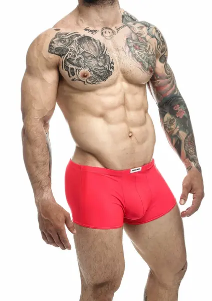 Justin+Simon Classic Boxer Chlorine-Resistant Men’s Underwear Black M