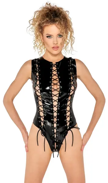 Black Level Vinyl Body XL with Adjustable Lacing and High Cut Design