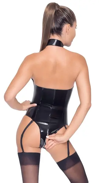 Black Level Vinyl Body L with Buckle Detail and Adjustable Straps
