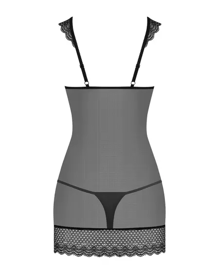 Obsessive OBS Chemise S/M - Elegant Lace Neckline, Adjustable Fit