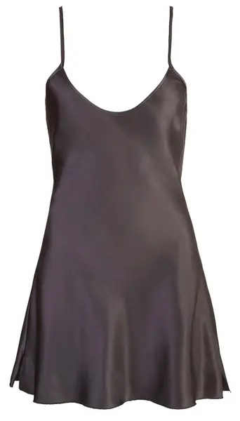Cottelli Collection Satin Chemise Adjustable Black XL