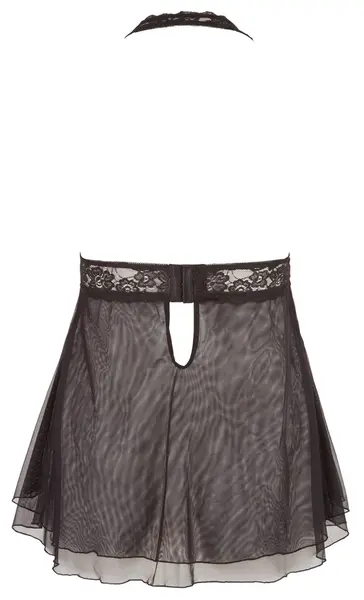 Cottelli Collection Babydoll Lace Black 3XL Adjustable Halterneck