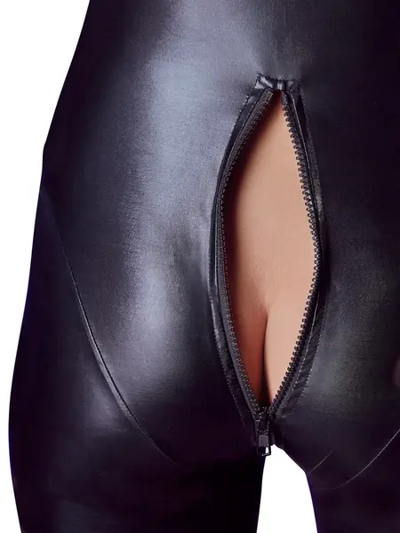 Black Level Jumpsuit L Long Sleeve 2-Way Zipper Stretch Fit
