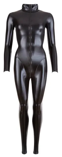 Cottelli Collection Jumpsuit Model M Black Full Body Stretch Zip