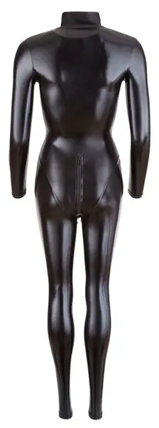 Cottelli Collection Jumpsuit Model M Black Full Body Stretch Zip